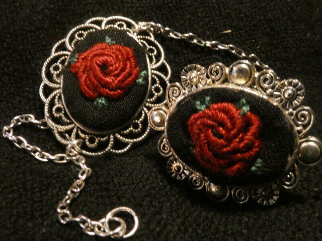 Palestinian Tatreez hand embroidered ring & bracelet in Jewellery & Watches in St. Catharines - Image 3
