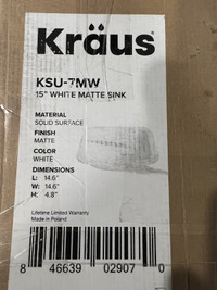 Kraus and Kohler sink white