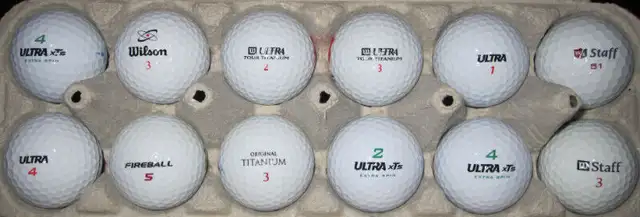 Recycled Golf Balls Top Flite/Maxfli/Wilson... in Golf in Markham / York Region - Image 4