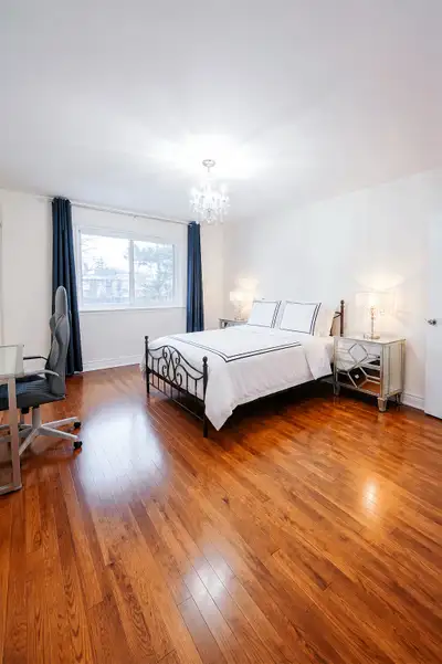 Master bedroom with private bathroom for rent, View more