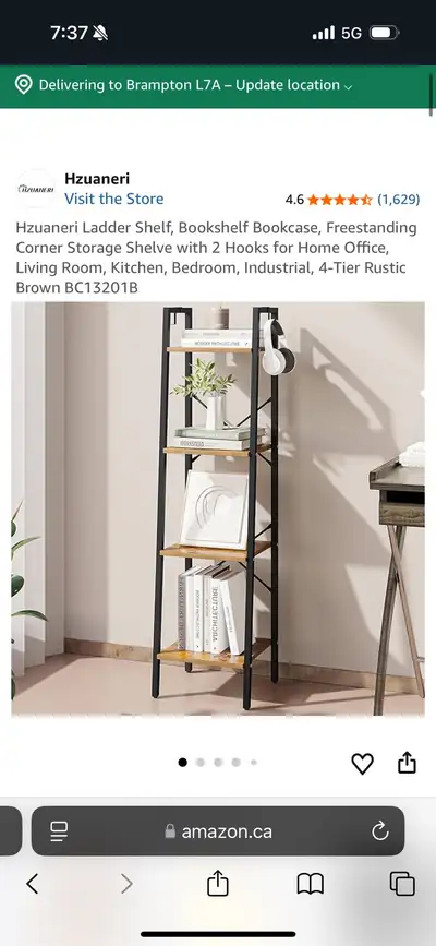 Hzuaneri Ladder Shelf, View more