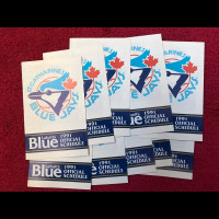 1991 St. Catharines Blue Jays Schedule Lot 