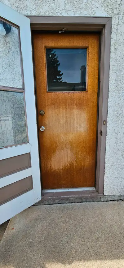 Exterior wood door, solid wood door,  WITH FRAME, View more