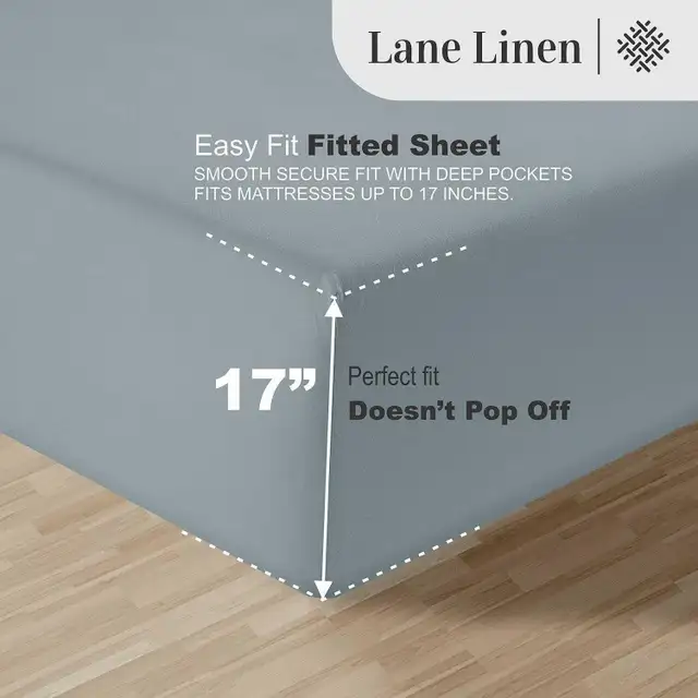 NEW 4pc Luxury 100% Egyptian Cotton King Bed Sheets (reg $181) in Bedding in Sarnia - Image 6