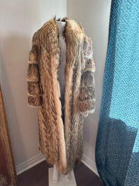 Ladies full length fur coat 