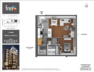 Disponible maintenant! Appartement Tour Fresk  #cession de bail#