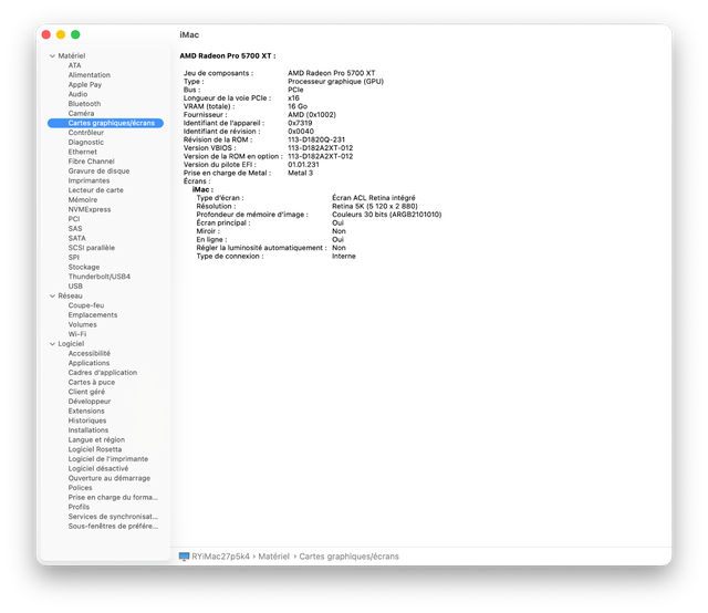 iMac 27" 5K 2020 – i9 10 cœurs, 128Go RAM, SSD 4To, 5700XT 16 Go in Desktop Computers in City of Montréal - Image 8