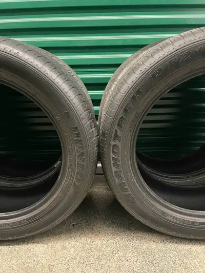 Set4️⃣. 235/55R19 101V DUNLOP GRANDTREK PT21. FIRM $240: Four Used All Seasons Tires. FIRM Tires Tre...