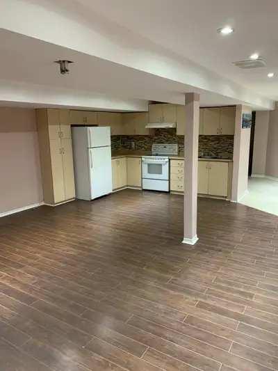 Welcome to this charming two-bedroom basement apartment, featuring a well-equipped kitchen and a com...