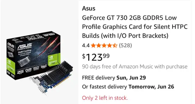 ASUS GT730 2GB Graphics Card in System Components in Guelph - Image 6