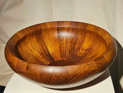 Dansk teak salad bowl, View more