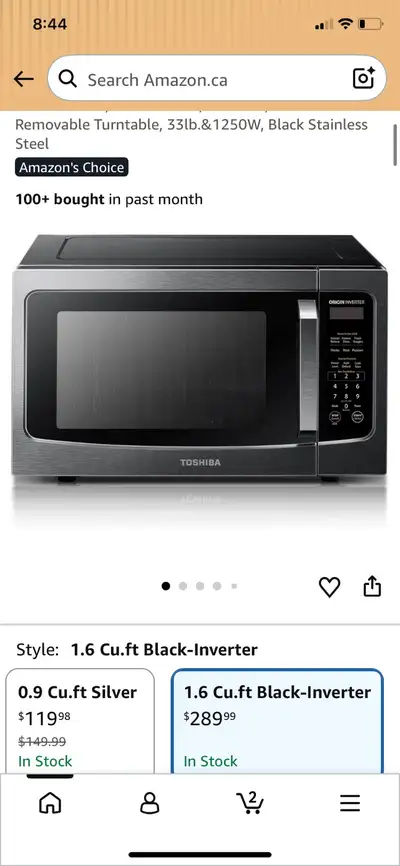 Toshiba Microwave, View more