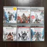 Selling a package of 6 Assassin's Creed PS3 games for $60