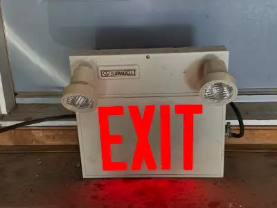 LUMACELL Emergency Exit Sign w/ Lights. $75. , View more