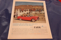 1960 Studebaker Red Lark Convertible Original Ad