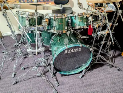 Tama Star, 8 pc. Drum Kit, Walnut shells. Mint., View more