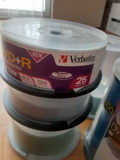 DVD R discs 200 TDK Verbatim Maxell, View more