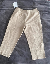 Linen cropped pants
