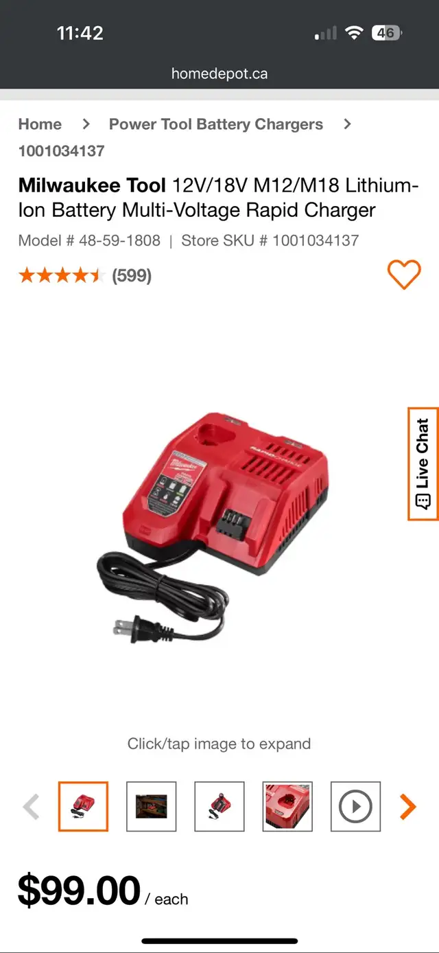 Milwaukee hammer drill, XC 4.0 battery and dual charger all new in Power Tools in Kitchener / Waterloo - Image 5