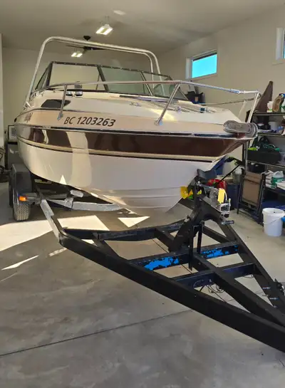 Rebuilt Chevy 350 engine from marine shop. Mercury Pro Kicker long leg