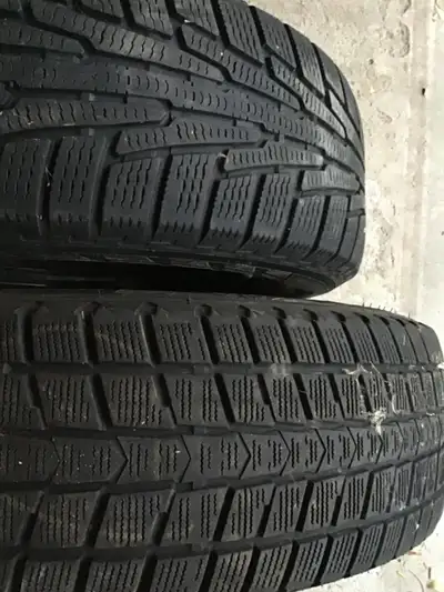 These tires are from same car, Only tire pattern are different. On steel rim dot 17X6.5, bolt patter...