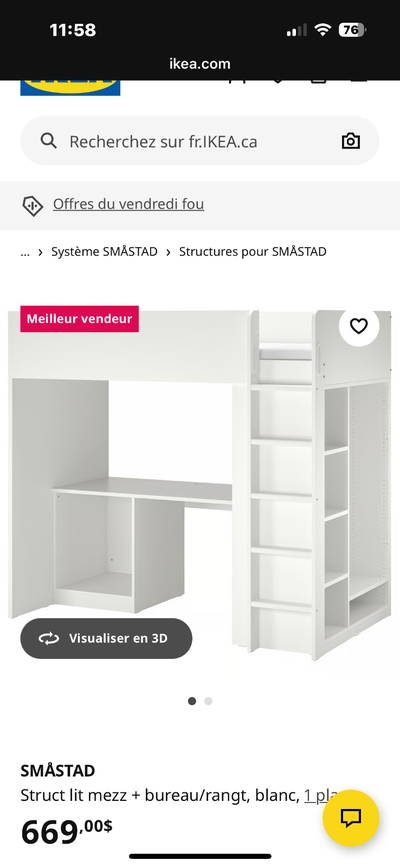 Lit pour enfant Ikea, View more