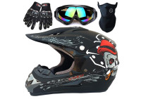 Motocross Helmet,Trend Skull Full Face Protective Helmet