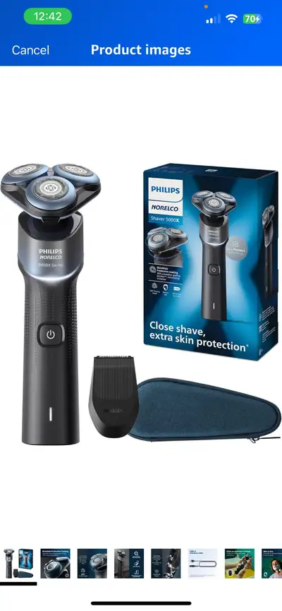 Brand new Philips Norelco Shaver 5000X, Rechargeable Wet & Dry Shaver with Precision Trimmer and Sto...