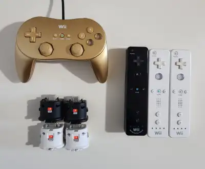 Pickup in Old St. Vital. All controllers are tested and working. Black Wiimote with Motion+ - SOLD W...
