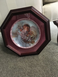 Framed Bradford Exchange “Sweet Dreams” Heaven Sent Plate