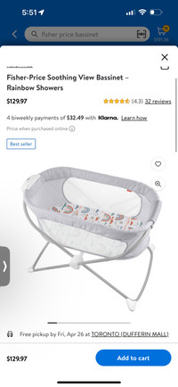 Fisher price bassinet 