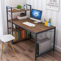 Computer Desk with 4 Tier Shelves - 47.6'' 