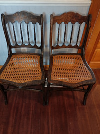 Antique Gunstock Chairs