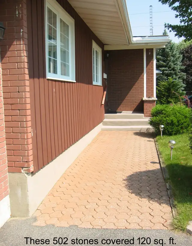 $1 ea Bytown Paving Stones Pavers Interlock Walkway 120 sq ft in Outdoor Décor in Ottawa - Image 2