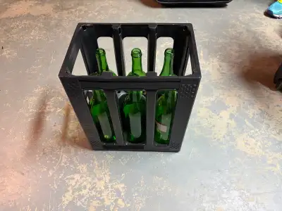 stackable plastic wine bottle cases. (10 pcs), View more