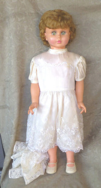 1950'S IDEAL PATTI PLAY PAL LIFE-SIZE 36” DOLL WITH DRESS USA