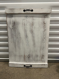 Shabby White Washed Solid Wood Noodle Board 