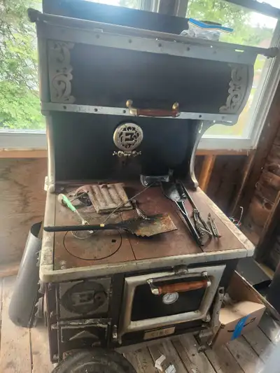 Enterprise Fawcett wood burning cook stove, View more