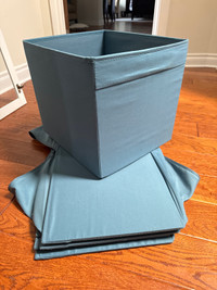 7 foldable storage bins 