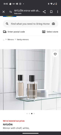 IKEA bathroom vanity mirror 