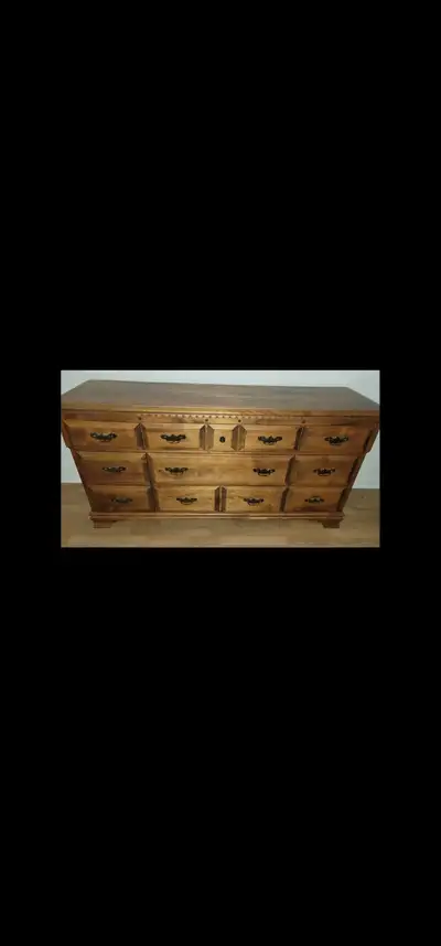 Bedroom Furniture, solid wood, made by well know place in Quebec.. must sell moving. 1 of them is Le...