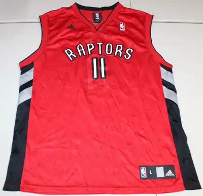 NBA Basketball Vintage Toronto Raptors T.J. Ford #11 Jersey Large Red Condition: Pre-Owned (Graded A...