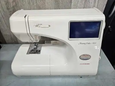 Janome Memory Craft 9000 sewing and embroidery machine, View more