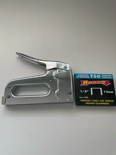 Arrow Staple Gun and box of staple, View more