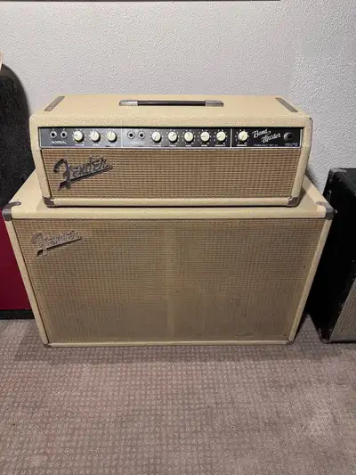 1963 Fender Bandmaster Head + Matching 2x12 Cabinet — Pre-, View more