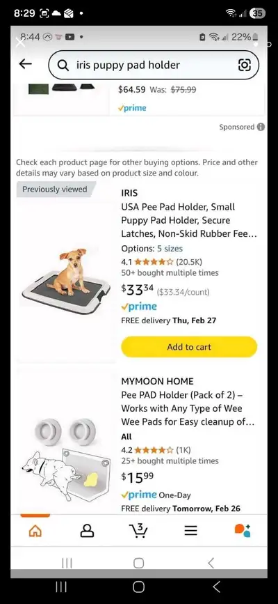 New Iris Puppy Pad Holder