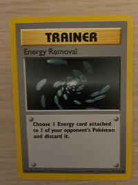 Pokemon SHADOWLESS Trainer Energy Removal - base set
