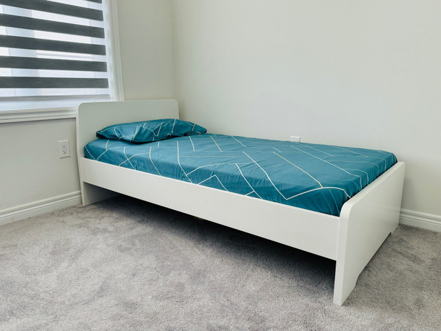 Twin Bed Frame - Ikea | ASKVOLL  in Beds & Mattresses in Oshawa / Durham Region