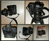 CANON EOS 500 camera et lentille 28/80 +power pack+livret