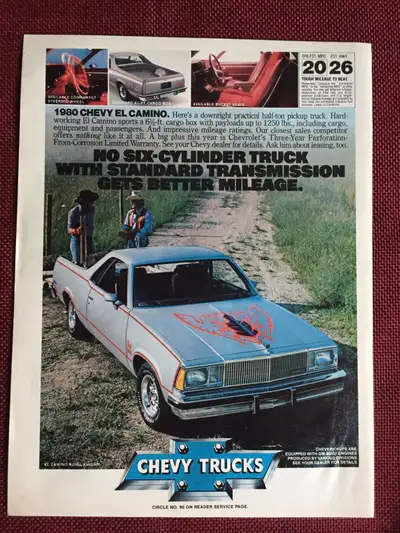 “No six-cylinder truck with standard transmission gets better mileage. “ Dimensions : 8 inches wide...